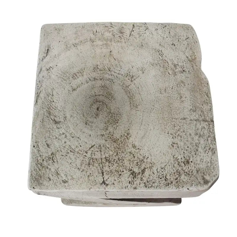 Table d'appoint moderne en béton gris clair au design sculptural