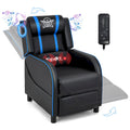 Massage-Gaming-Sessel, PU-Kunstleder, Einsitzer-Liegesofa