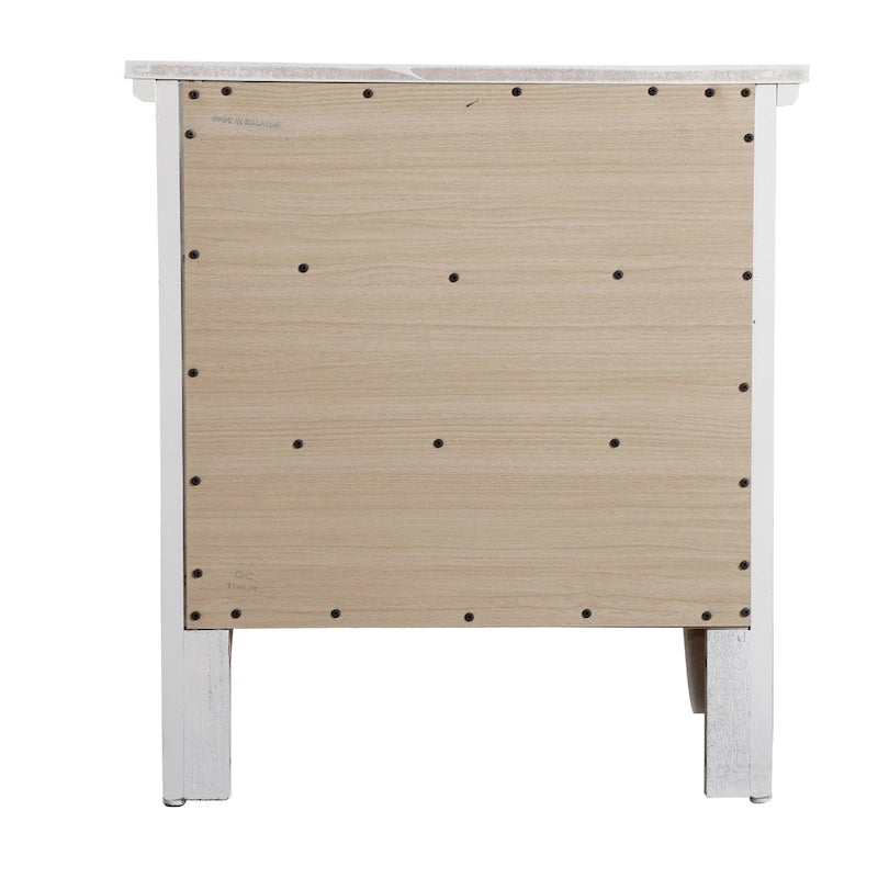 Table de chevet moderne pour chambre avec trois tiroirs de rangement