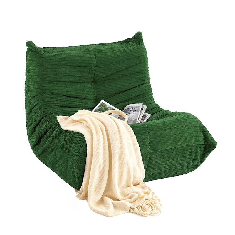 Sitzsack-Sessel als Einzelsofa mit Memory-Schaum, bequemes Bodensofa für Erwachsene und Kinder