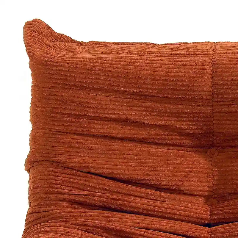 Sitzsack-Sessel als Einzelsofa mit Memory-Schaum, bequemes Bodensofa für Erwachsene und Kinder