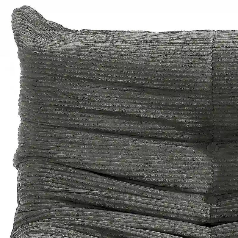 Sitzsack-Sessel als Einzelsofa mit Memory-Schaum, bequemes Bodensofa für Erwachsene und Kinder