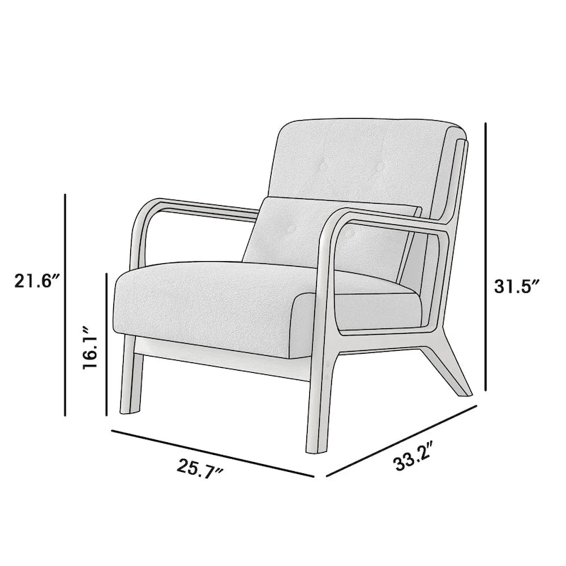 Akzent-Loungesessel mit Armlehnen