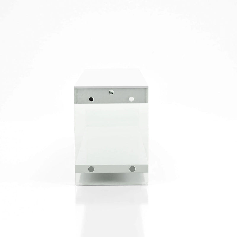 Moderner 60-Zoll-TV-Schrank aus Glas mit 1 Fach und 1 Schublade