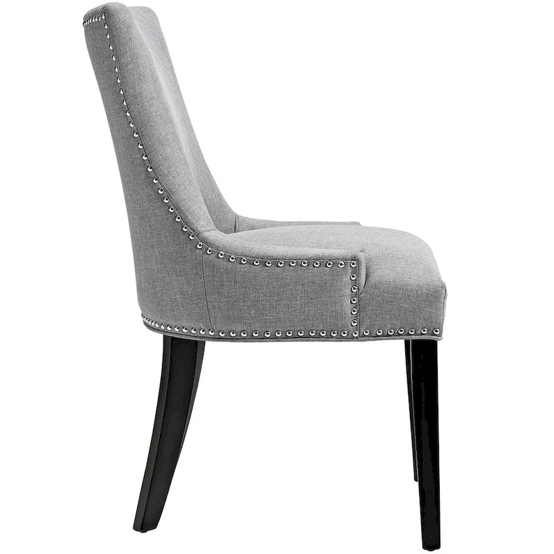 Ensemble de 2 chaises d'appoint en tissu pour salle à manger