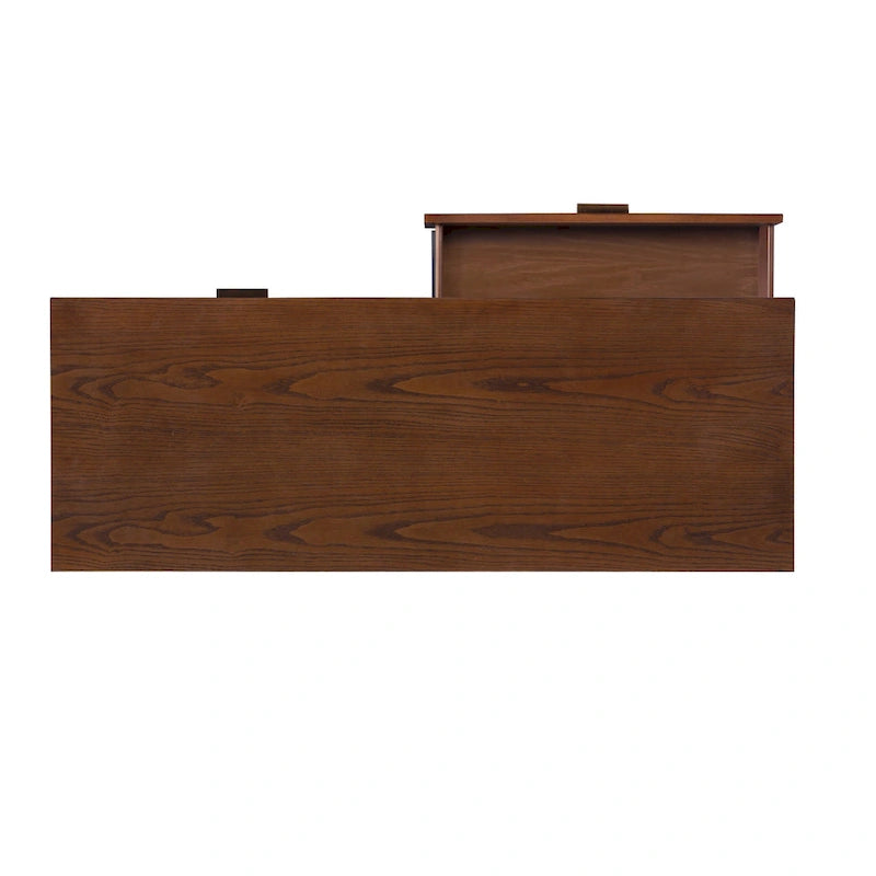 Commode en bois du milieu du siècle à 6 tiroirs