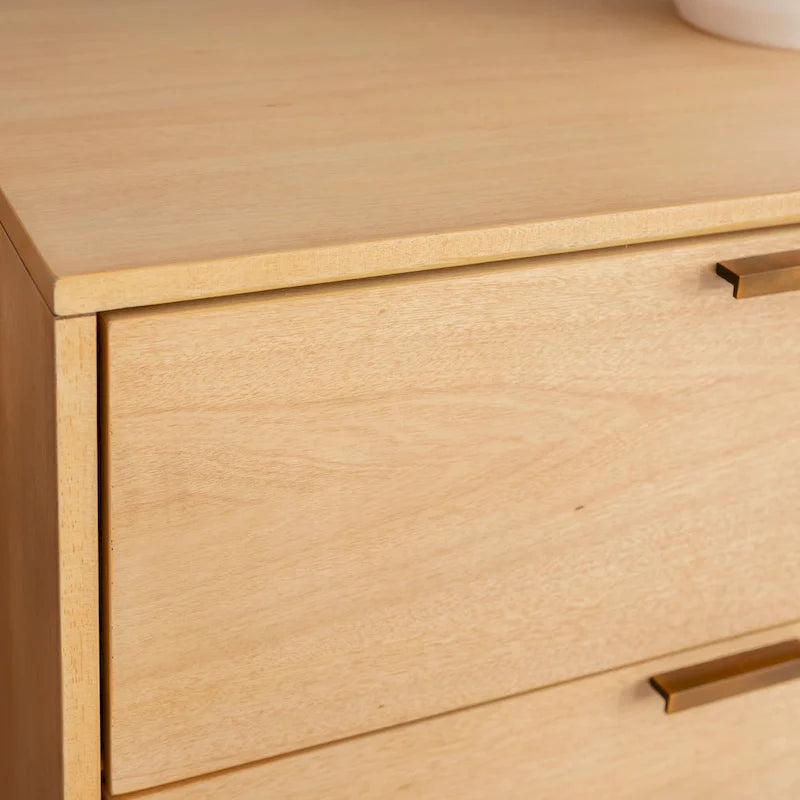 Commode en bois du milieu du siècle à 6 tiroirs