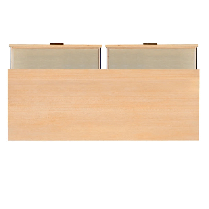 Commode en bois du milieu du siècle à 6 tiroirs