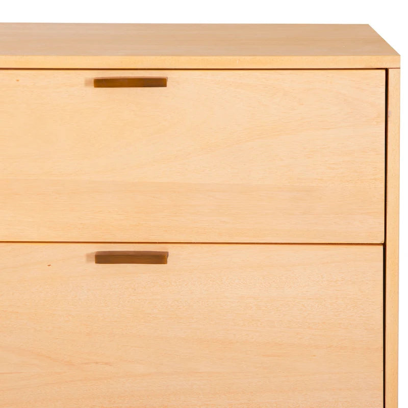 Commode en bois du milieu du siècle à 6 tiroirs