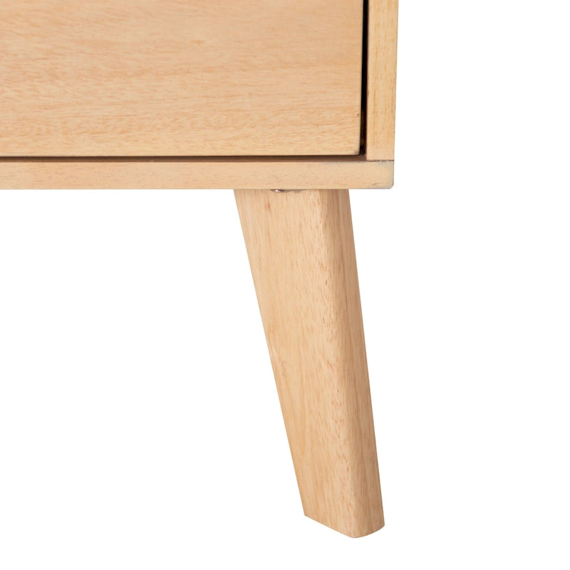 Commode en bois du milieu du siècle à 6 tiroirs