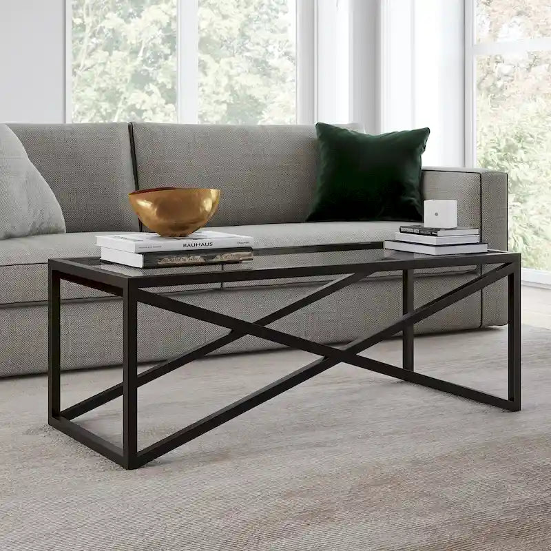 Table basse Silver Orchid en bronze noirci
