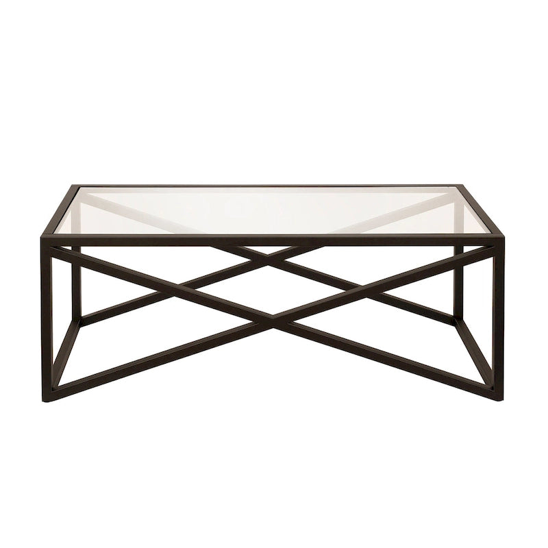Table basse Silver Orchid en bronze noirci