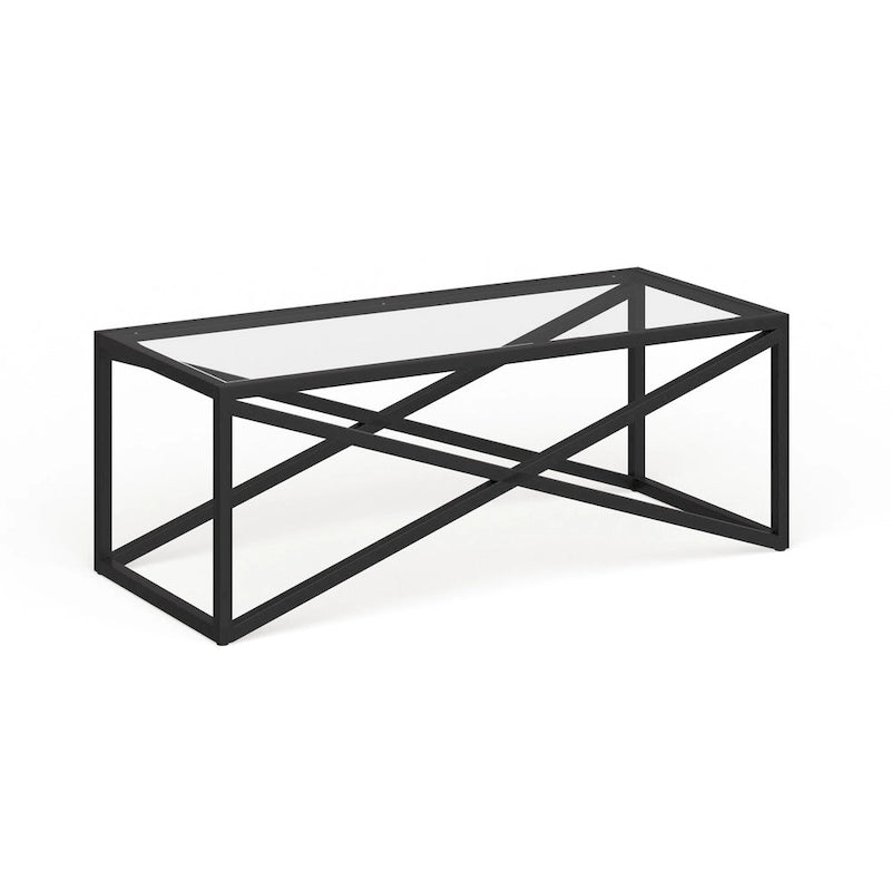 Table basse Silver Orchid en bronze noirci
