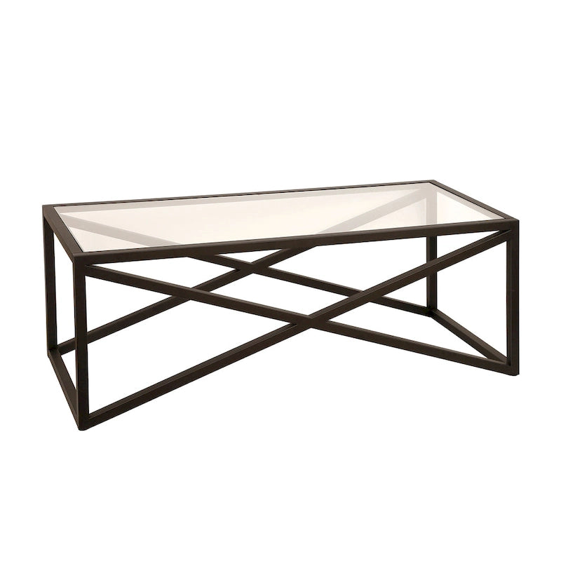 Table basse Silver Orchid en bronze noirci