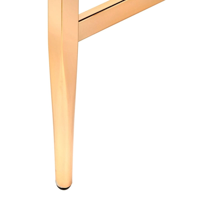 Glasschreibtisch im Mid-Century-Stil