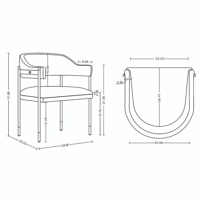 Moderner Lia-Bouclé-Esszimmerstuhl mit Armlehnen