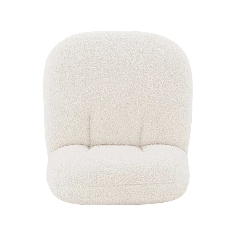Fauteuil de salle à manger moderne et confortable Lia en bouclé