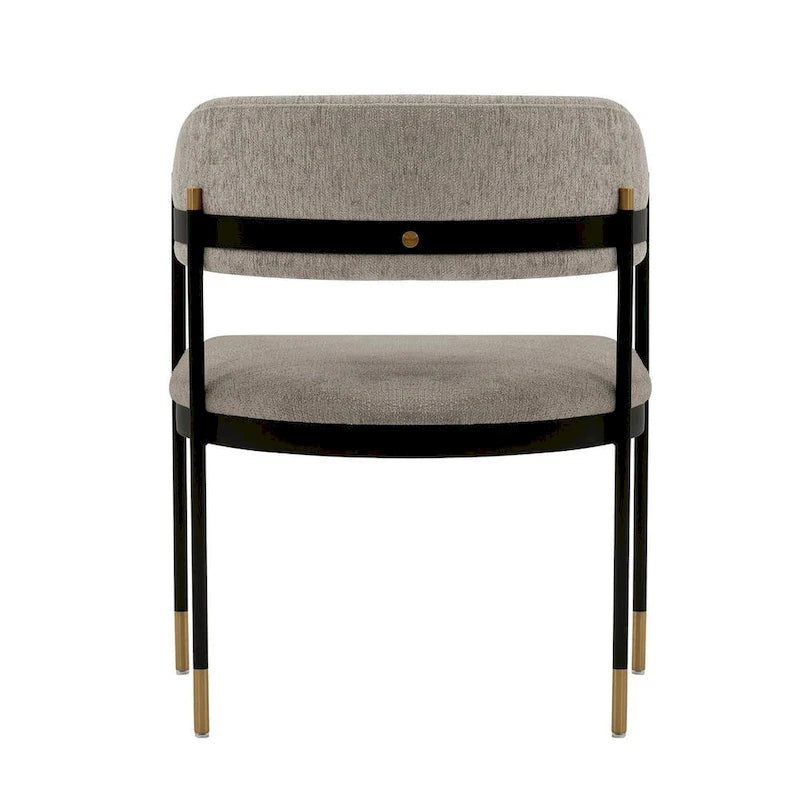 Fauteuil de salle à manger moderne et confortable Lia en bouclé