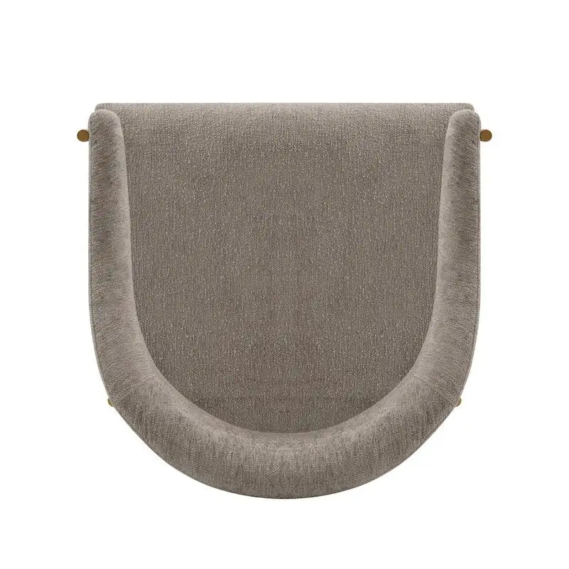 Fauteuil de salle à manger moderne et confortable Lia en bouclé