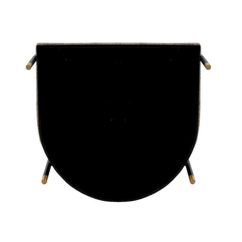 Fauteuil de salle à manger moderne et confortable Lia en bouclé