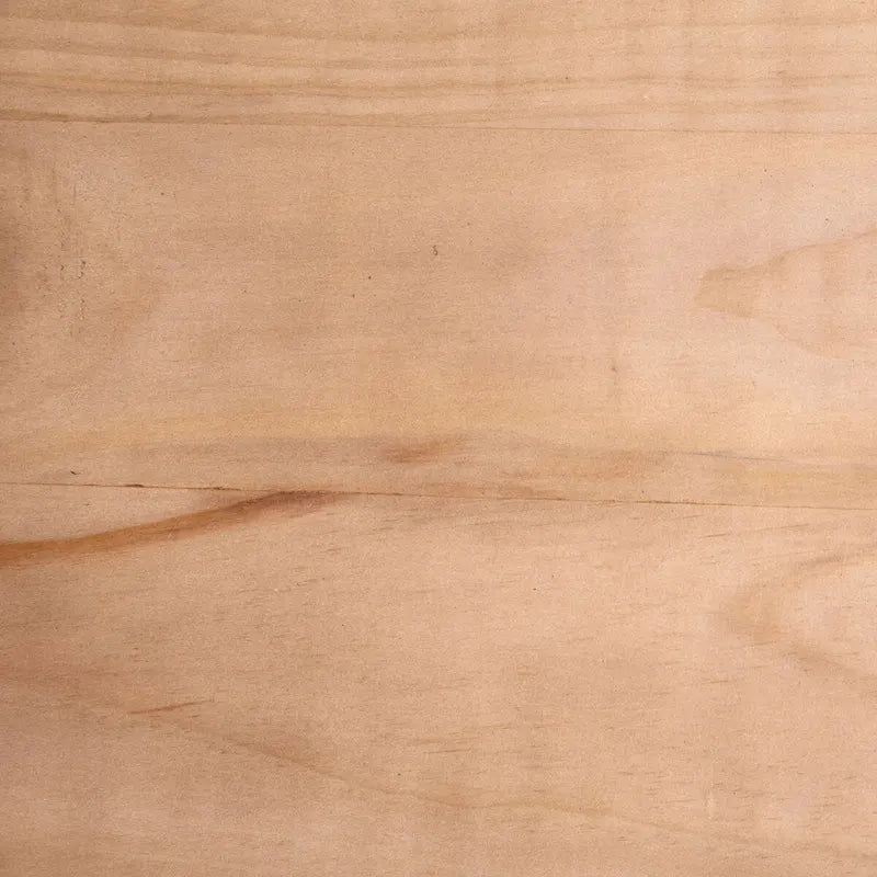 Table basse ronde moderne en forme de sablier, pin naturel