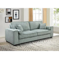 Großes Schlafsofa mit Stauraum, modernes 3-Sitzer-Sofa, gepolstertes Rückensofa für kleine Räume