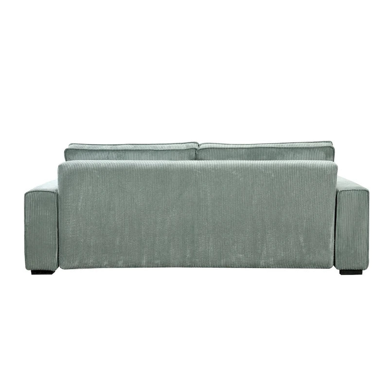 Großes Schlafsofa mit Stauraum, modernes 3-Sitzer-Sofa, gepolstertes Rückensofa für kleine Räume