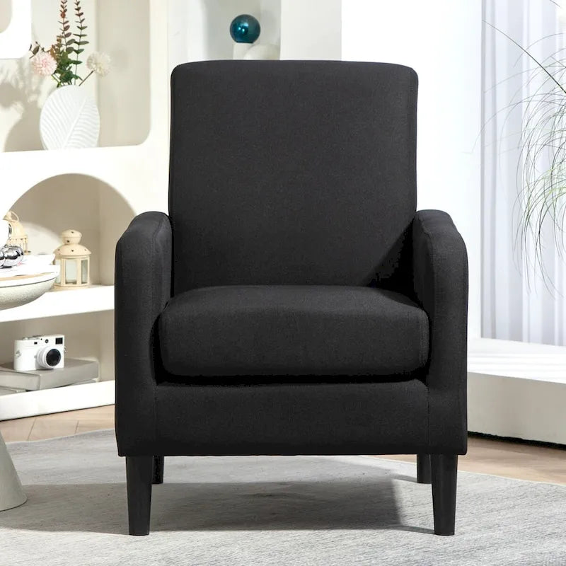US Pride Furniture Minimalist Elegant Style Armchair with Solid Wood Frame Construction and New Soft Sponge