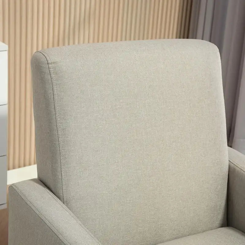 Fauteuil élégant de style minimaliste avec structure en bois massif et nouvelle mousse souple